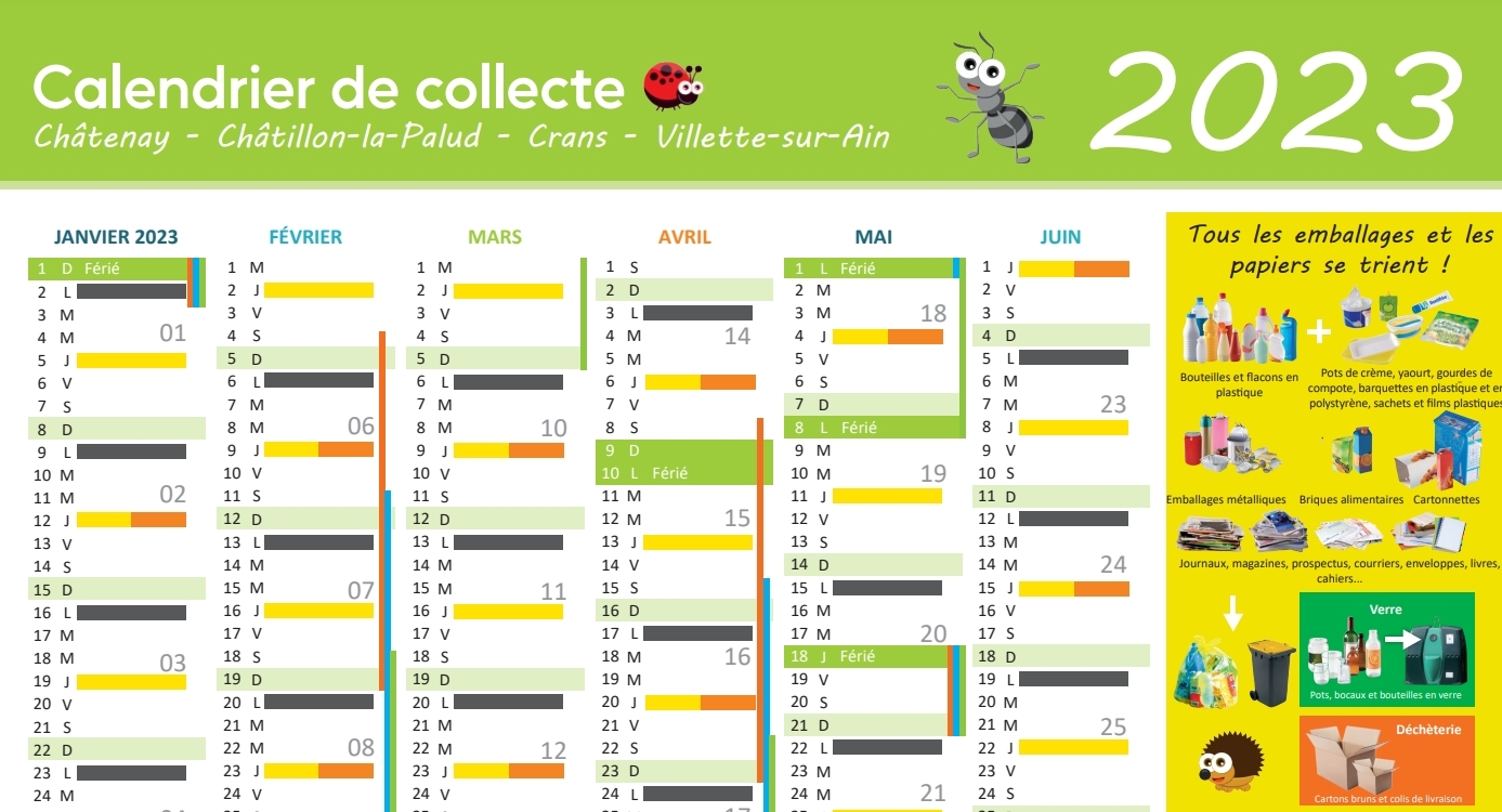 Calendrier Des Ordures Ménagères